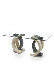 Tavolo fisso 180 x 100 - Trasparente - Olimpia