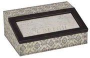 Scatola rettangolare bianco-nera jt-2931 cm. 24 x 18 x 9,5
