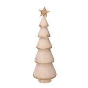 Albero legno bianco e oro cmø8h30