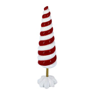 Albero resina bianco rosso cm ø10h34,3