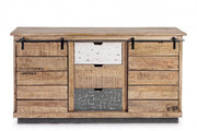 Credenza 2 ante 3 cassetti Tudor in legno nobilitato