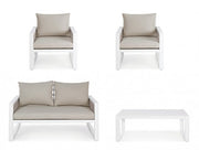 Set salotto giardino Captiva bianco
