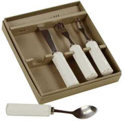 Scatola con posate dolci petra we-3176 scatola cm. 18 x 16,5 h 3,5