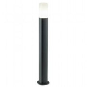 Lampada da esterno in alluminio pressofuso con diffusore opalino - Dimensioni: 175mm x 50mm - Potenza massima: 25W grafite
