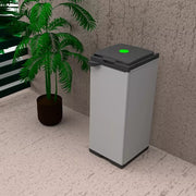 Mobile Pattumiera Raccolta Differenziata con Doppia Apertura - 80/110 lt - 34x39,5x85 cm