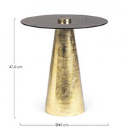 Tavolino C-V Dinpal Brass D45