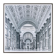 Quadro con cornice stile classico cm 90x90