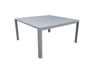 Tavolo in alluminio Claveland bianco opaco allungabile cm97-149x149xh75