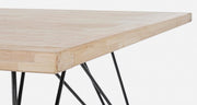 Tavolo design industrial in legno DISTRICT 160x90x h76 cm