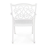 Sedia con bracciolo Ivrea bianco da esterno