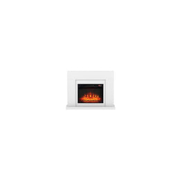 Camino in legno con stufa ad aria calda cm 88 x 33 x 115 h