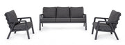 Set salotto giardino Truman antracite