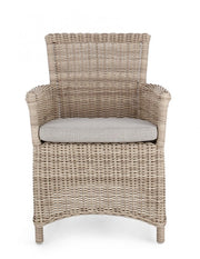2x Sedia con braccioli con cuscino Jupiter New  Cod.0660338