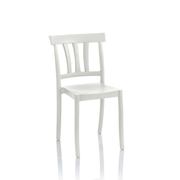 Sedia Cullen polipropilene bianca design classico
