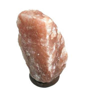 Wood base salt lamp 6-9kg with cmø20h25 connection