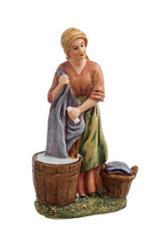 4x Figura Presepe Lavandaia H16
