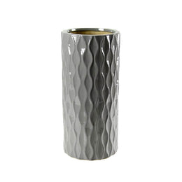 Portaombrelli in ceramica grigio design cm 23 x 51 h
