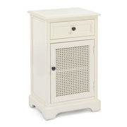 Comodino classico Amabel 1 anta e 1 cassetto 42x32x72h cm