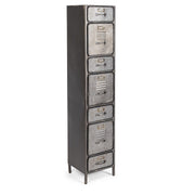 Cassettiera Store 7 cassetti in stile industriale