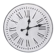 Orologio metallo bianco nero cmø48x4,5