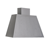 Cappa aspirante GARAGE LISCIO in acciaio inox silver cm 80