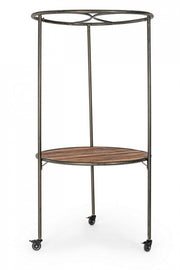 Espositore industriale con tetto e ruote D103X199h cm