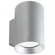 Lampada da parete in alluminio pressofuso con diffusori in vetro trasparente - 20W, 2120 lumen alluminio
