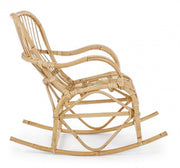 Poltrona Dondolo in Rattan Naturale CASIMIRA 66x82x h88 cm