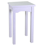Tavolo esposizione in legno bianco