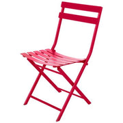 Sedia da giardino pieghevole colore: rossa