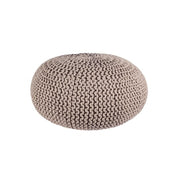 Pouf intrecciato tortora bizzotto cm 80