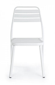 Sedie alluminio bianco Lennie