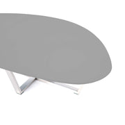 Tavolino in mdf grigio chiaro 140x80x32h cm