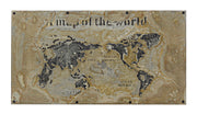 Scrivania cemento e metallo Atlantide cm 130 x 65