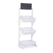 Espositore Darik 3 cesti SVAS Bianco 60x45x200h cm