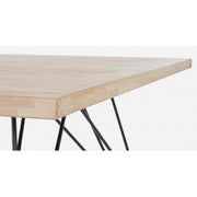 Tavolo design industrial in legno DISTRICT 160x90x h76 cm