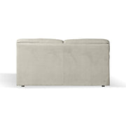 Divano Alenda 3 posti beige con piedini quadrati