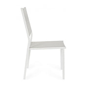 Sedia Hilde bianco Cloud da esterno cm 46 x 57 x 88 h