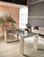 Tavolo Fisso 200 x 90 - Trasparente