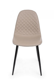 Sedia da pranzo in similpelle Tortora AMANDA 45x54x h87 cm