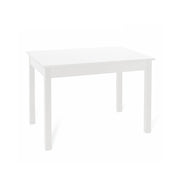 Tavolo pranzo allungabile bianco frassinato in legno nobilitato cm 85x140-180