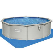Piscina fuori terra rotonda Hydrium da 460x120 cm grigio