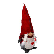Gnomo tessuto rosso cm28x18h51