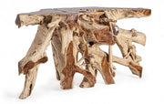 Consolle in legno naturale Lisandra 150x45 cm