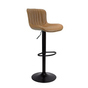 Sgabello regolabile Snas tortora con piede nero 45x55x90 cm