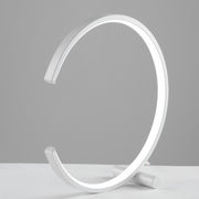Lumetto in metallo e alluminio Bianco LED integrato 10x h30 cm