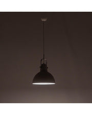Lampada a sospensione Kande in acciaio bianco STS