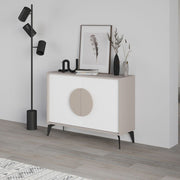 Madia Gora 110x35.6x82 cm Light Mocha con Ante Bianco