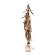 Albero tessuto rattan innevato cm30x6h65