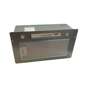 Cappa aspirante sottopensile da incasso colore grigio  49,5x28 cm